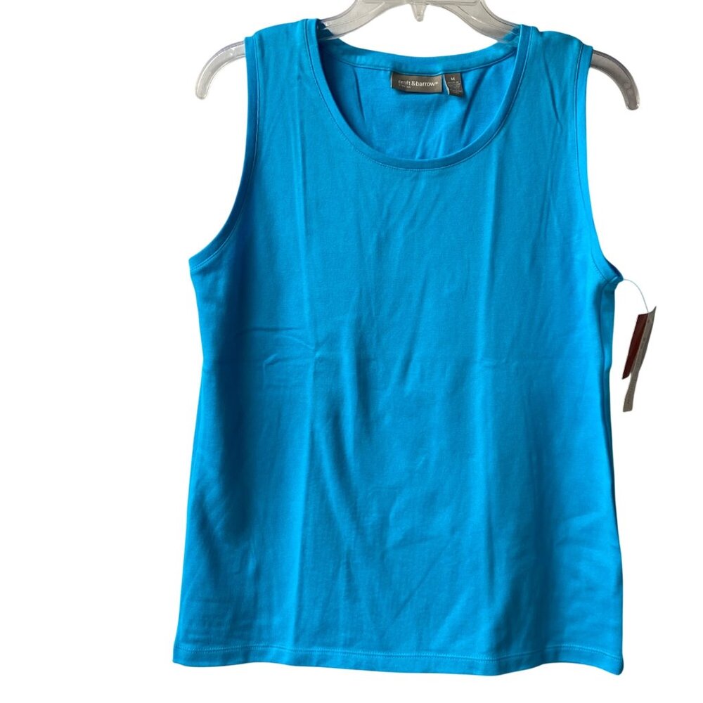 Croft & Barrow Stretch Sleeveless Knit Top MD NWT